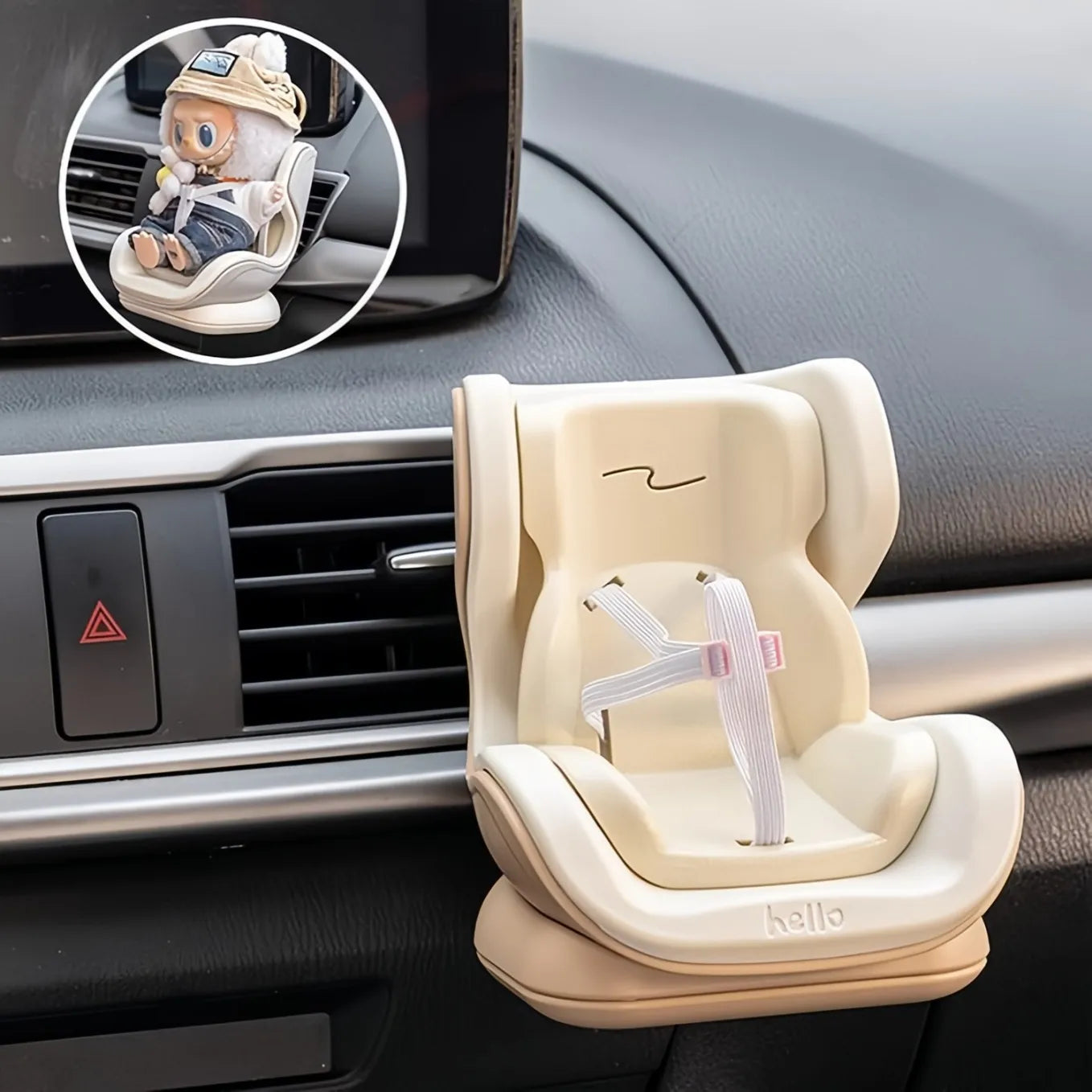 Mini siège de voiture de poupée pour Labubu
