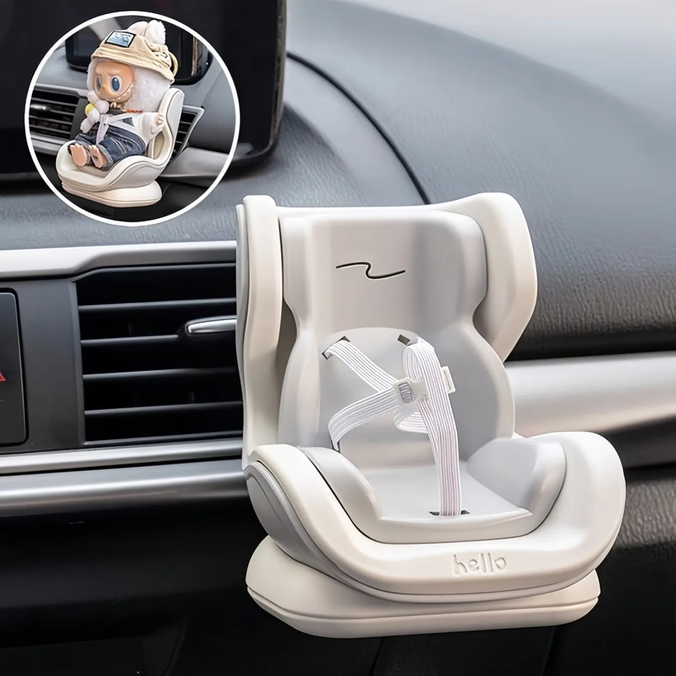 Mini siège de voiture de poupée pour Labubu