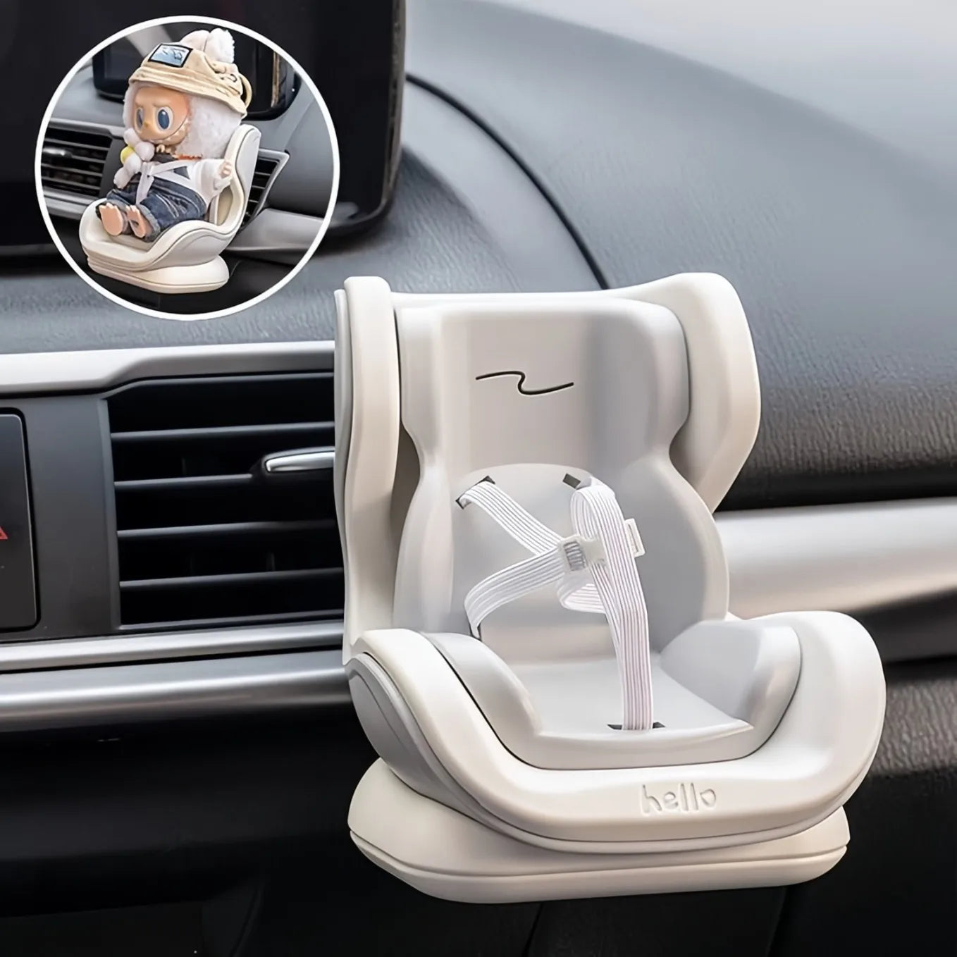 Mini siège de voiture de poupée pour Labubu