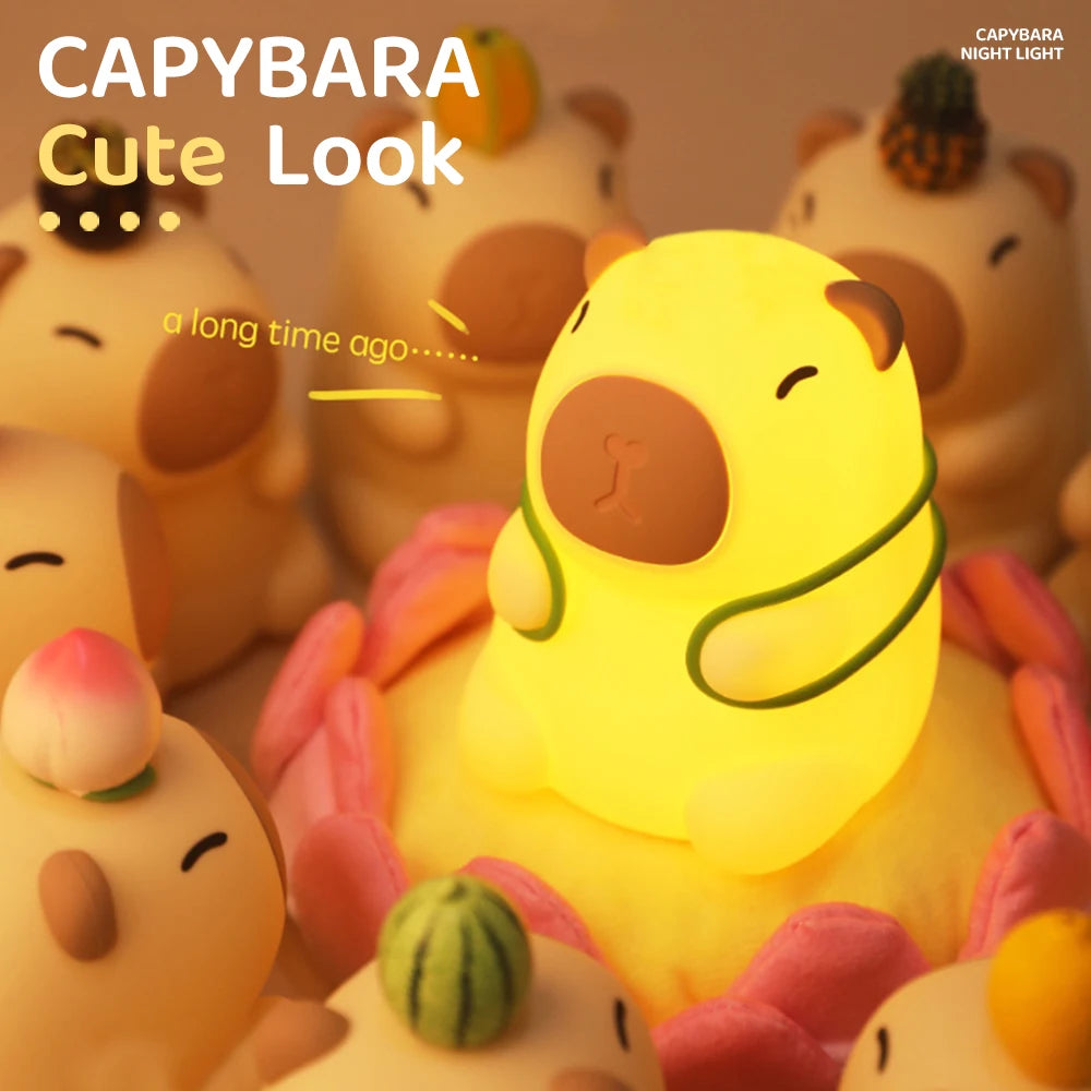 Capybara lampe tortue