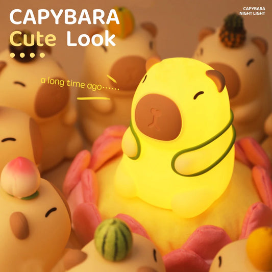 Capybara lampe tortue